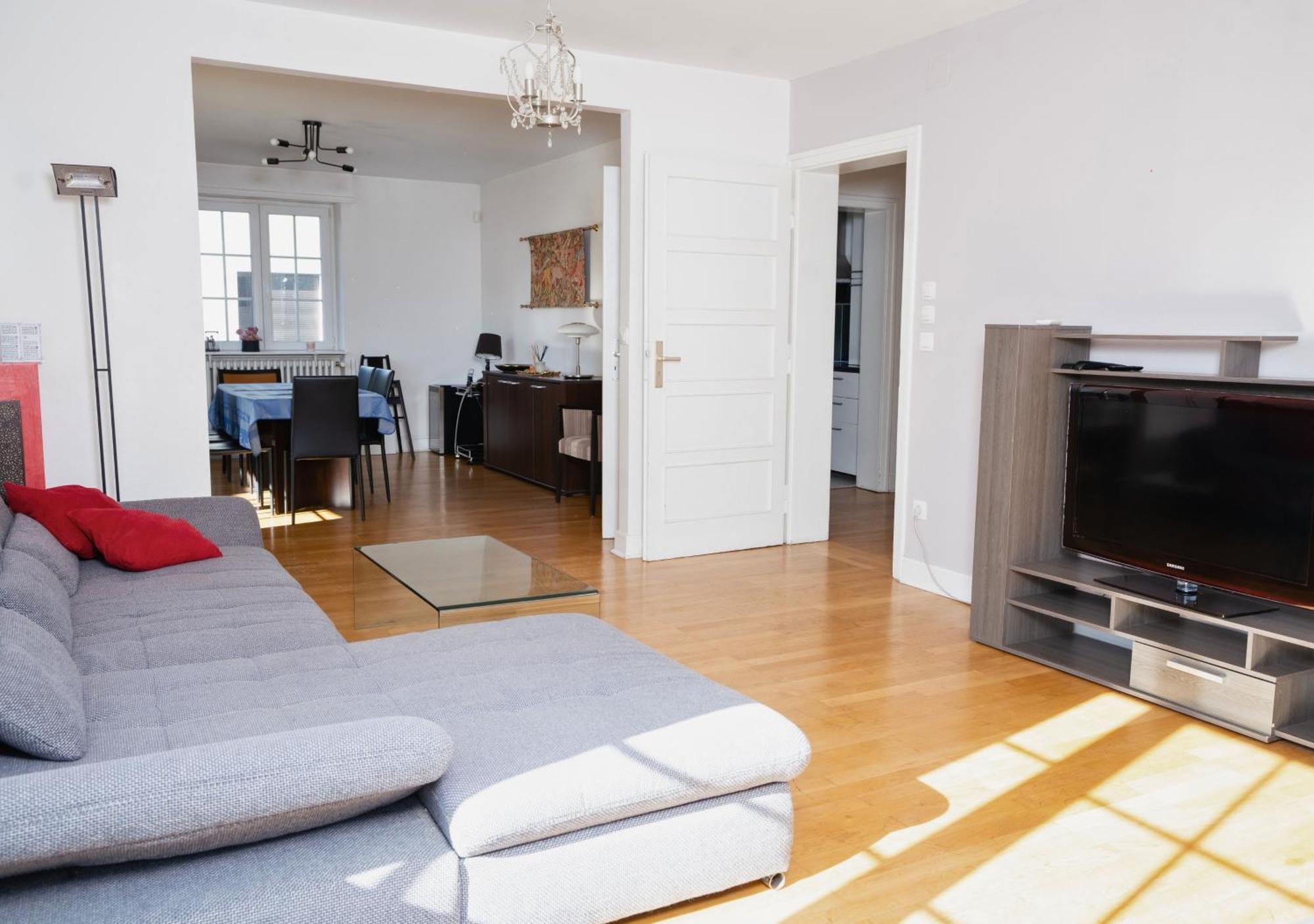 Charmant Appartement Avec Terrasse Dans Villa Straatsburg Buitenkant foto
